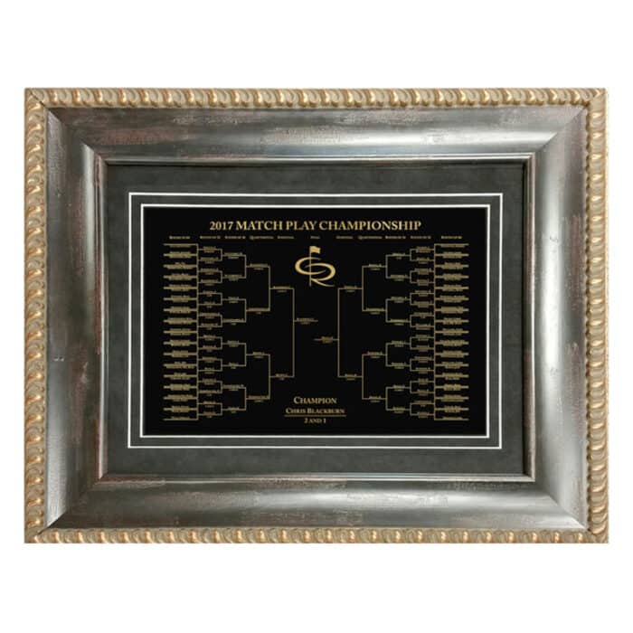 Framed Match Play Bracket