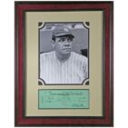 Babe Ruth Signed Check Reproduction