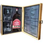 Bourbon Bottle & 2 Links Glasses in Box