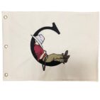 Embroidered Grommeted Flag