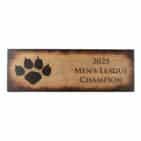 Burnt Wood Man Cave Sign