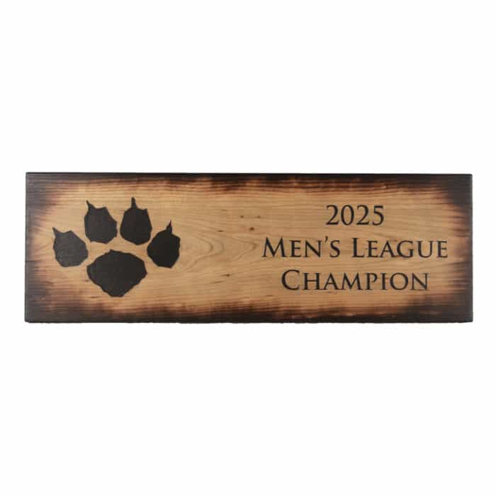 Burnt Wood Man Cave Sign