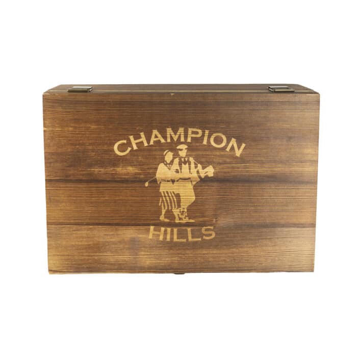 Wooden Box with 4 Piece Glass Set - Image 5