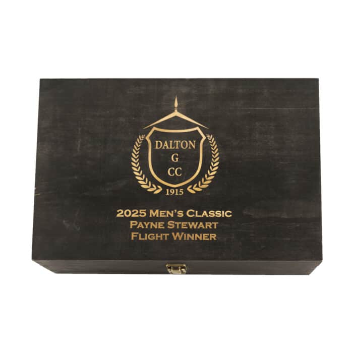 Wooden Box with 4 Piece Glass Set - Image 2
