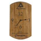 Whiskey Barrel Lid Clock