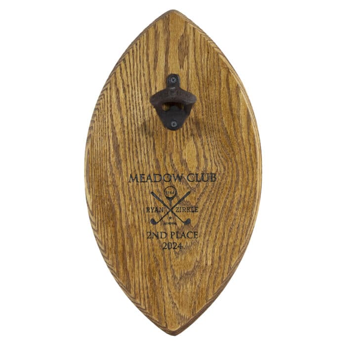 Whiskey Barrel Lid Wall Mounted Bottle Opener