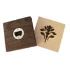 Hardwood Coaster Bottle Openers