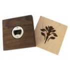Hardwood Coaster Bottle Openers