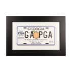 Framed Wooden License Plate